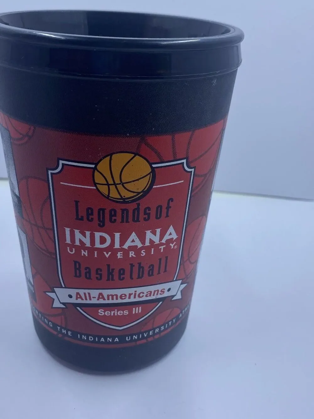 ALADDIN TRAVEL MUG CUP INDIANA UNIVERSITY HOOSIERS LEGENDS OF BASKETBALL 20OZ